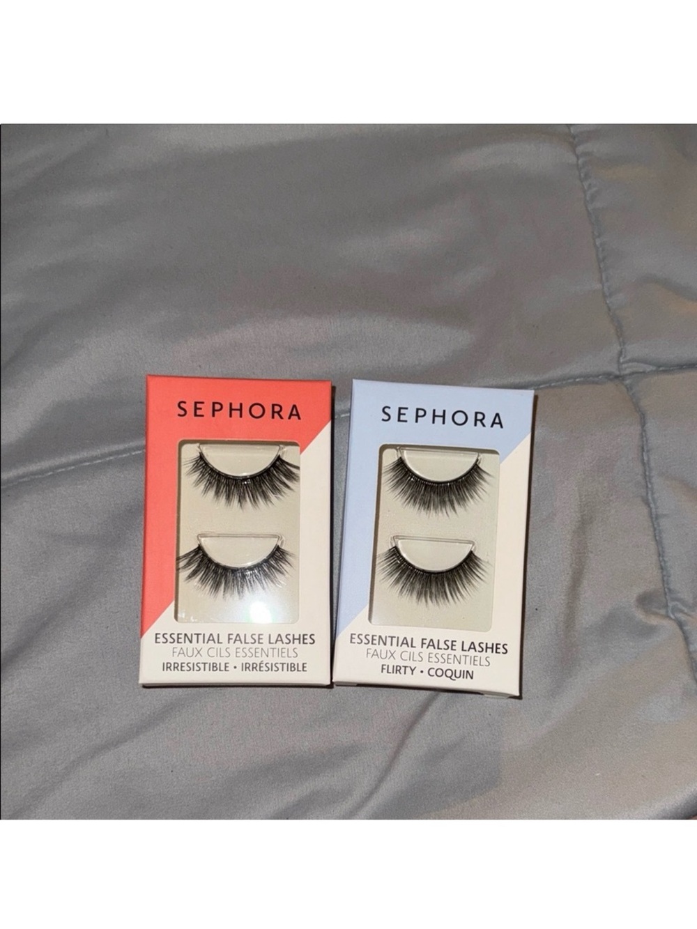 Sephora Essential False Lashes Duo - Coral & Light Blue Boxes